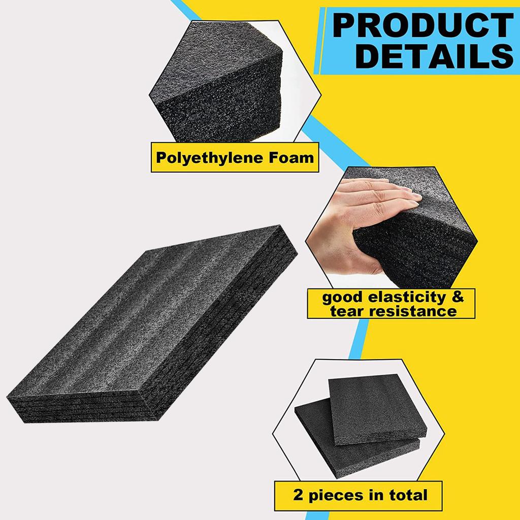 Polyethylene Foam Sheet Sleeves Packaging Foam Pads Cuttable Packaging Foam Block for Packing And DIY Crafting Toolbox Storage