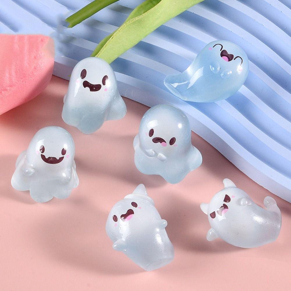 12/24PCS Glow in The Dark Luminous Figures Ornament DIY Ornament Fill Accessories Halloween Party
