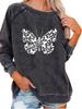 Women's Oversized Pullover Sweatshirt Butterfly Print Top Women's Spring/Fall Fashion Sweatshirt
