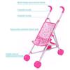 Розовая кукольная коляска для малышей, обучающая игрушка, многофункциональная, устойчивая, для маленьких детей, безопасные куклы, аксессуары A5T6