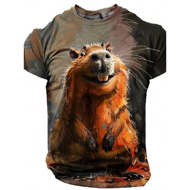 Мужская забавная футболка с изображением кошки и акулы, топы с 3D-принтом, короткий рукав, круглый вырез, футболки с изображением животных, новые футболки больших размеров, одежда