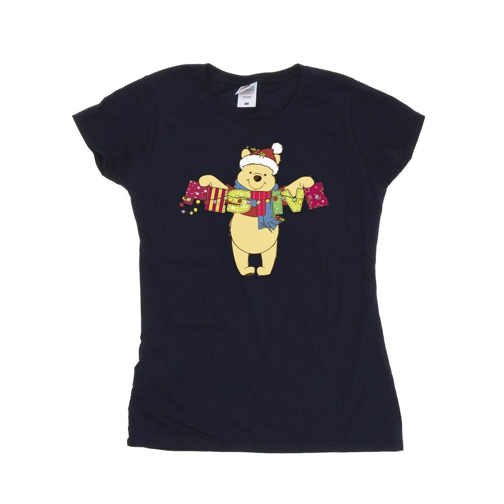 Disney Womens/Ladies Winnie The Pooh Festive Cotton T-Shirt