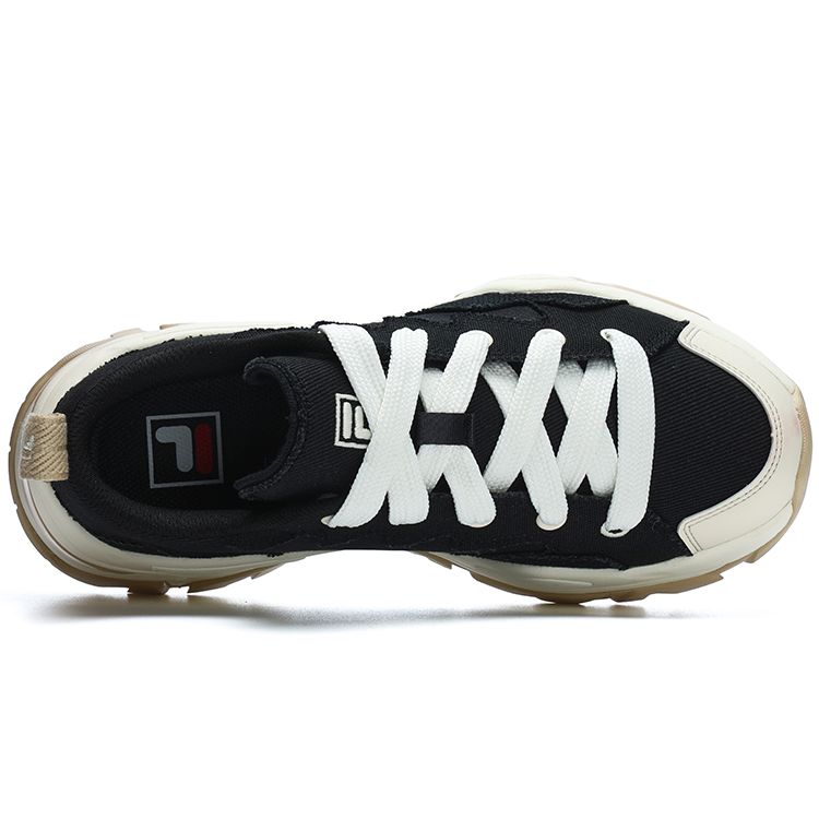 Fila Кеды Sofia Canvas Fishbone на толстой подошве, износостойкие, увеличивающие рост, низкие, холщовые, женские, кроссовки, черно-белые F12W321304FBV