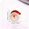 1 шт. Рождественская эмалевая брошь Санта из стекла | Рождественский подарок Брошь для женщин | Праздничное украшение для свитера, Рождественские броши Милая брошь