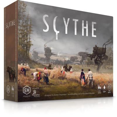 Stonemaier Scythe Стратегическая настольная игра с контролем территорий в стиле европейского дизельпанка 1920-х годов для взрослых и семей 115 игр по возрасту (Базовая игра)