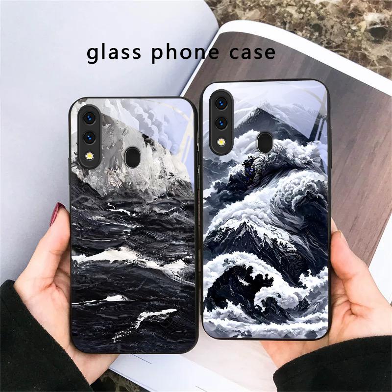 Абстрактные Современные Волны Для Samsung Galaxy A30 A31 A32 A33 A34 A35 A42 A30s A20 A25 A26 A51 A56 A54 A72 A73 A70 Стеклянный Чехол Для Телефона
