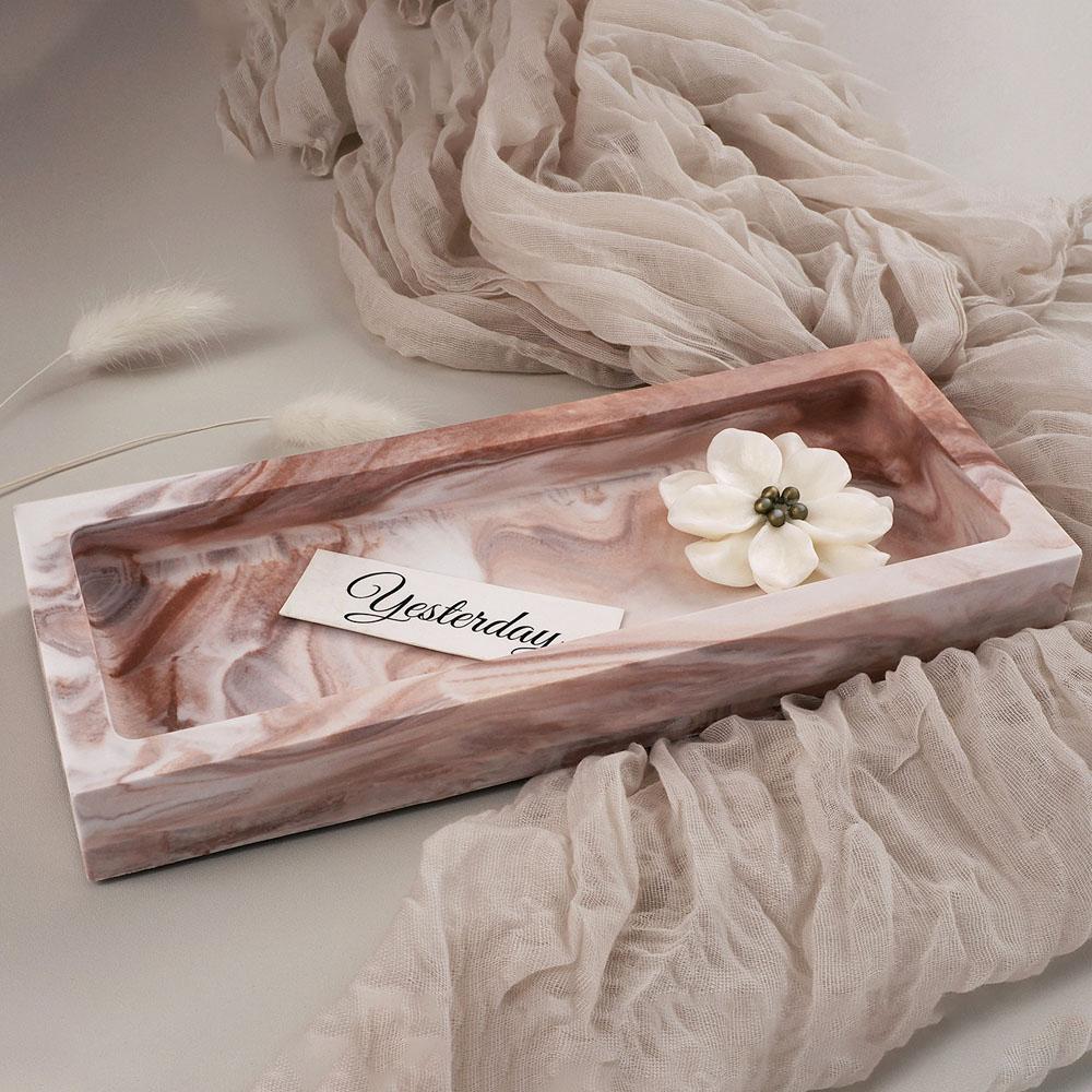 Rectangle Storage Tray Silicone Mold DIY Coaster Making Plaster Resin Concrete Jewelry Plate Casting Molds Home Decor Supplies