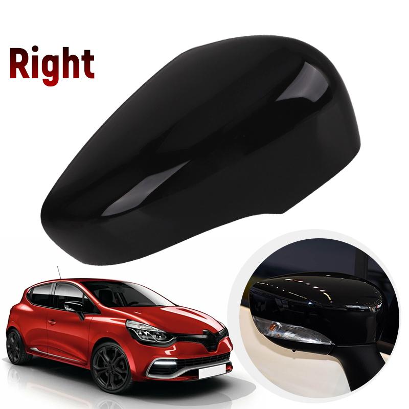 Glossy black /White Rearview Mirror Cover Shell For Renault Clio 4 Mk4 / Zoe / Captur 2012 2013- Door Wing Mirror Case