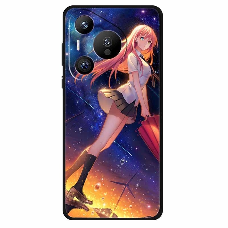 Чехол для Huawei Pura 70 Ultra Pro Силиконовый с рисунком животных ТПУ Мягкая задняя крышка телефона Для Pura70 Pro+ Чехол с львом Ударопрочный Чехол Pura70