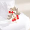 New Fortune Tree Red Prosperity Brooch Women's Design Pin Suit Coat with Premium Accessories