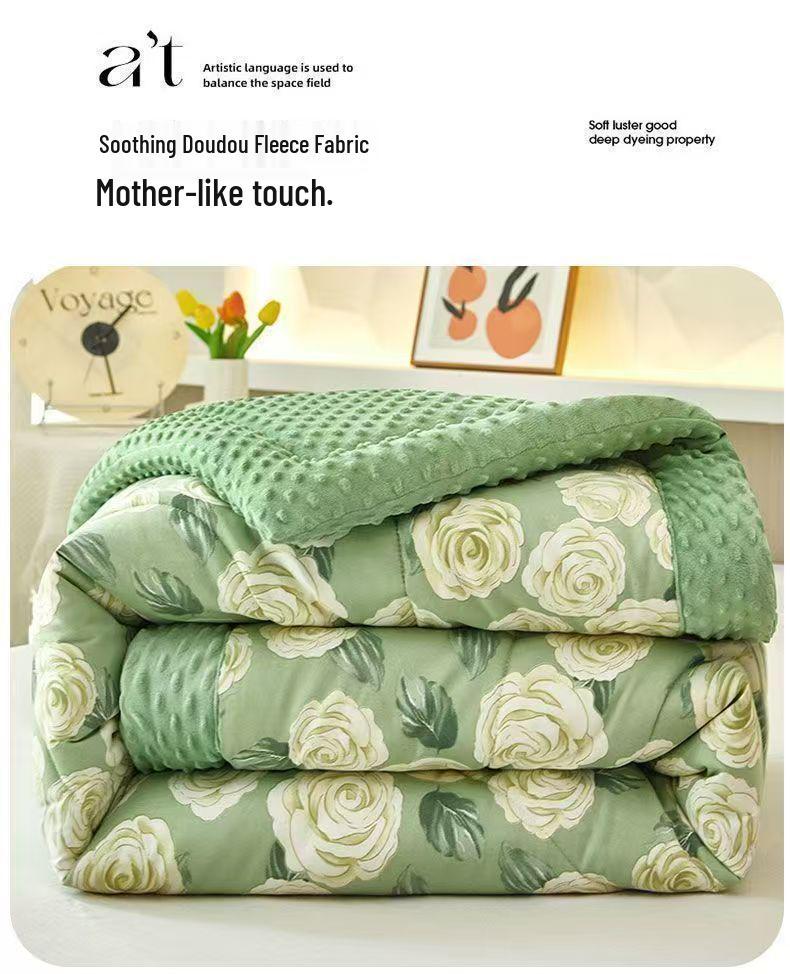 Популярное 3D-массажное одеяло из бобового бархата класса А – для всех сезонов, легкое и теплое, для дома или общежития