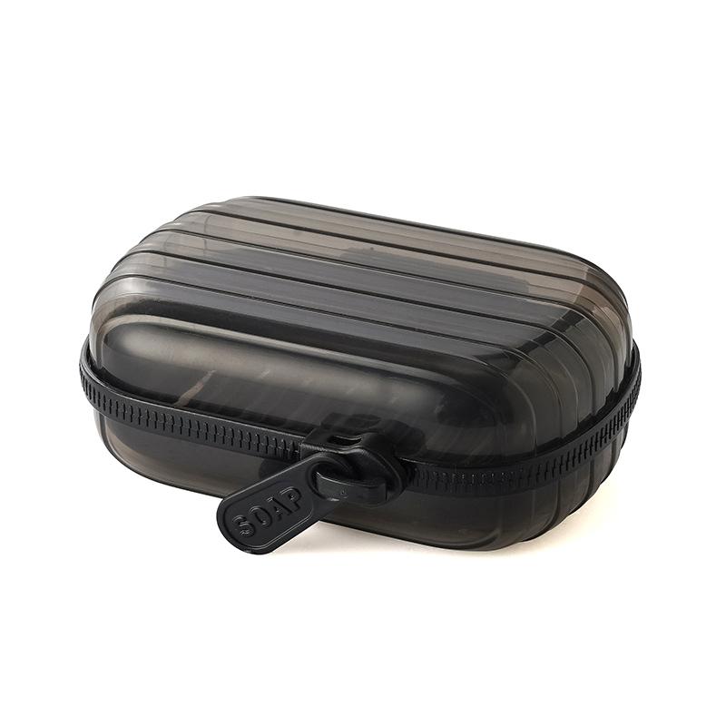 Портативная мыльница, герметичная коробка для хранения, водонепроницаемая, для путешествий, дома, ванной комнаты, мыльница с застежкой-молнией, герметичный контейнер для мыла