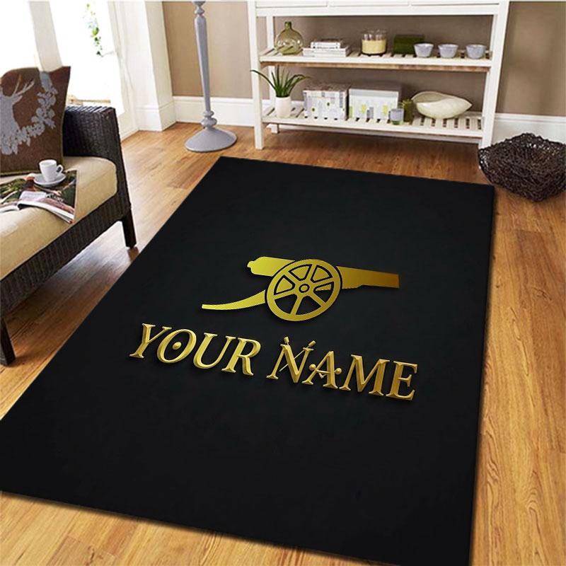 Arsenal F Custom Name Carpet Rug for Living Room Bedroom Home Sofa Decoration,Kids play Non-slip Floor Mat