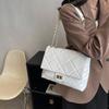 Xiaoxiangfeng Diamond Chain Bag Women's 2025 Spring New High-value Versatile Shoulder Messenger Bag Small Square Bag