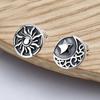 High-quality 925 Sterling Silver Earrings Our Sun and Moon E008 (Wfgjerc)