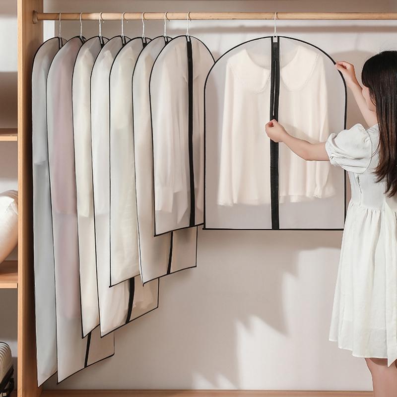 Dustproof Clothing Covers Damp-proof Garment Bags Clothes Dust Cover Suit Dress Protector Dressing Room Hanging Closet Organizer