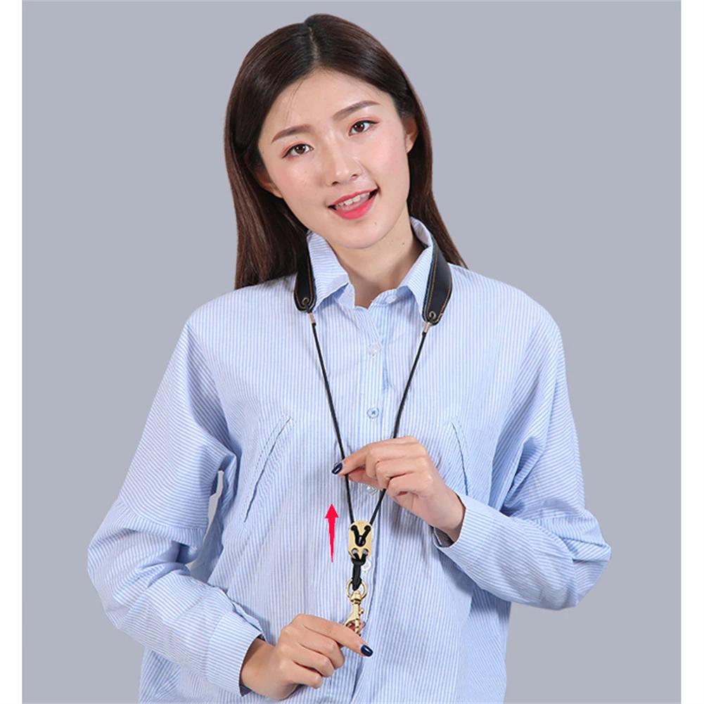Leather Saxophone Strap Saxophone Lanyard Neck Strap Protection Neck for Soprano Tenor Alto Baritone Sax Musical Instrument