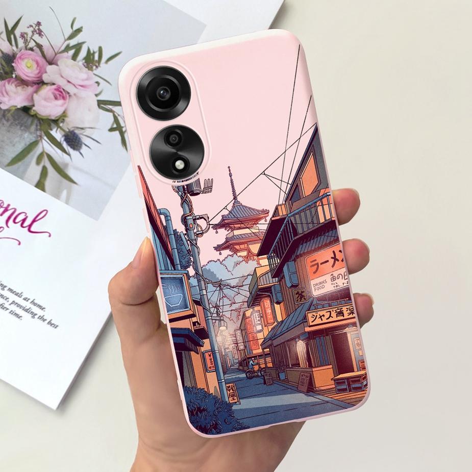 Чехол для Oppo A78 4G CPH2565 Милый Мультяшный Динозавр Расписной Чехол Мягкий Силиконовый Чехол для Телефона Для Oppo A78 A 78 OppoA78 4G 5G Fundas