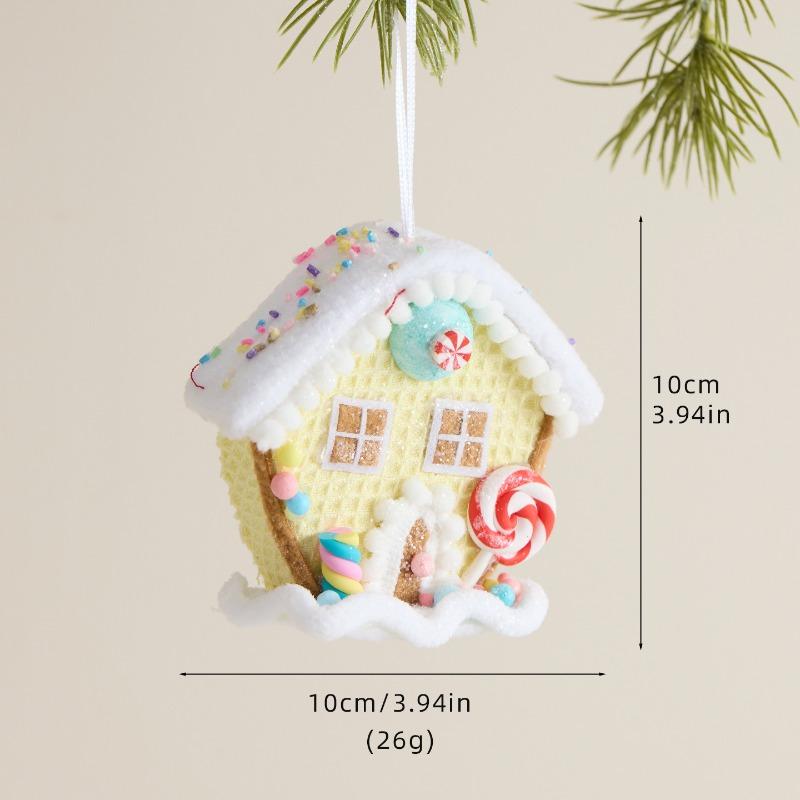 Christmas decorations Festive flannel cane candy Christmas tree pendant ins Internet celebrity pendant ornament