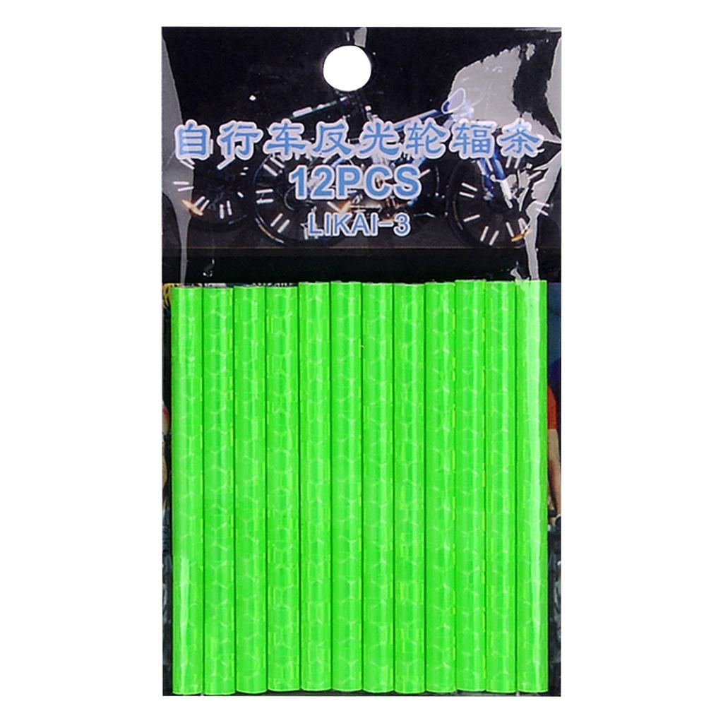 12 шт., велосипедное колесо, спицы, отражатель, светоотражающее крепление, зажим для трубки, велосипедные полоски