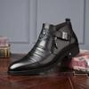 2024 Fall New Men's Leather Shoes Business Fashion Formal Men's Boots