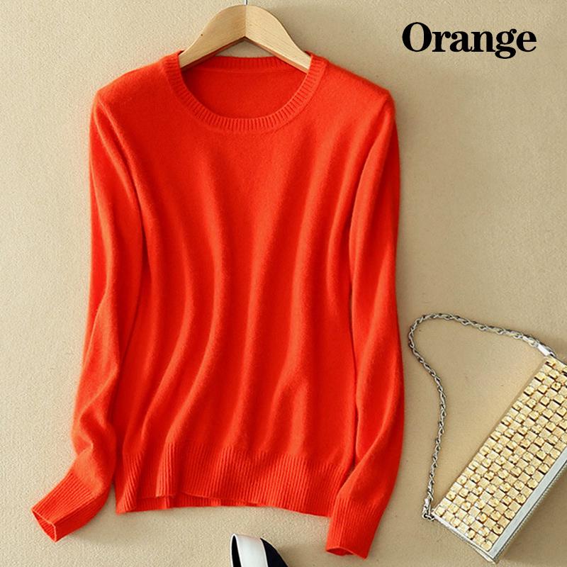 Женский уютный вязаный пуловер, кашемировый свитер с круглым вырезом, нечеткий приталенный крой, красный, черный, шерсть