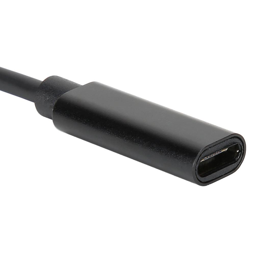 15V TypeC Female Cable for for Microsoft Surface Pro 3/4/5/6 Tablet Charging