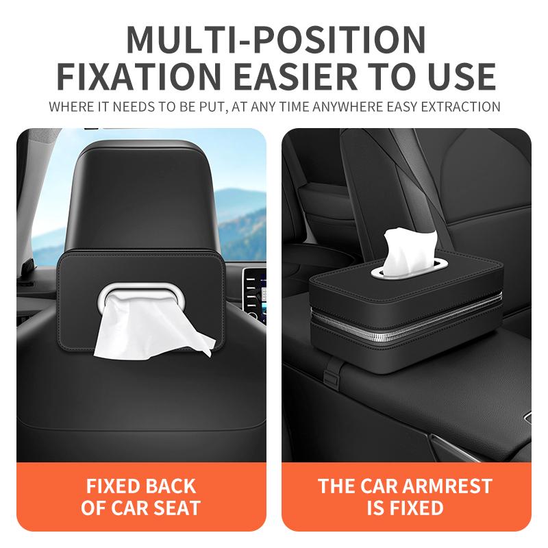 WRSP5 Lexus F SPORT ES UX 300e GS GX IS LBX NX RX High-Capacity Car Interior Tissue Box Kleenex Storage Bag Accessories