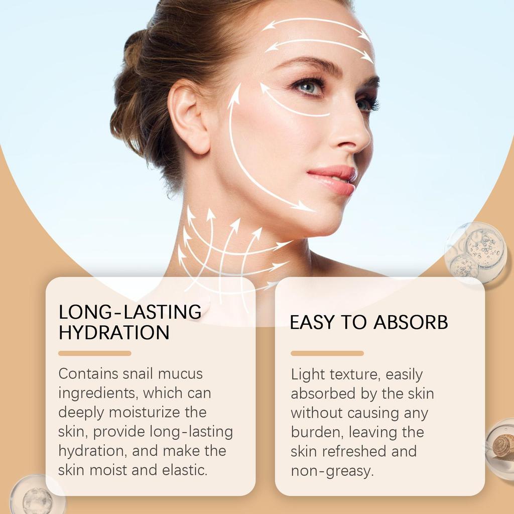 Многофункциональный крем с коллагеном улитки - Укрепляющий, Увлажняющий, Осветляющий и Питательный уход для лица