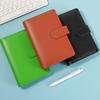 Pu Leather Saving Money Binder Macarone Color Budget Binder Loose-Leaf Notebook  Savings Handbook
