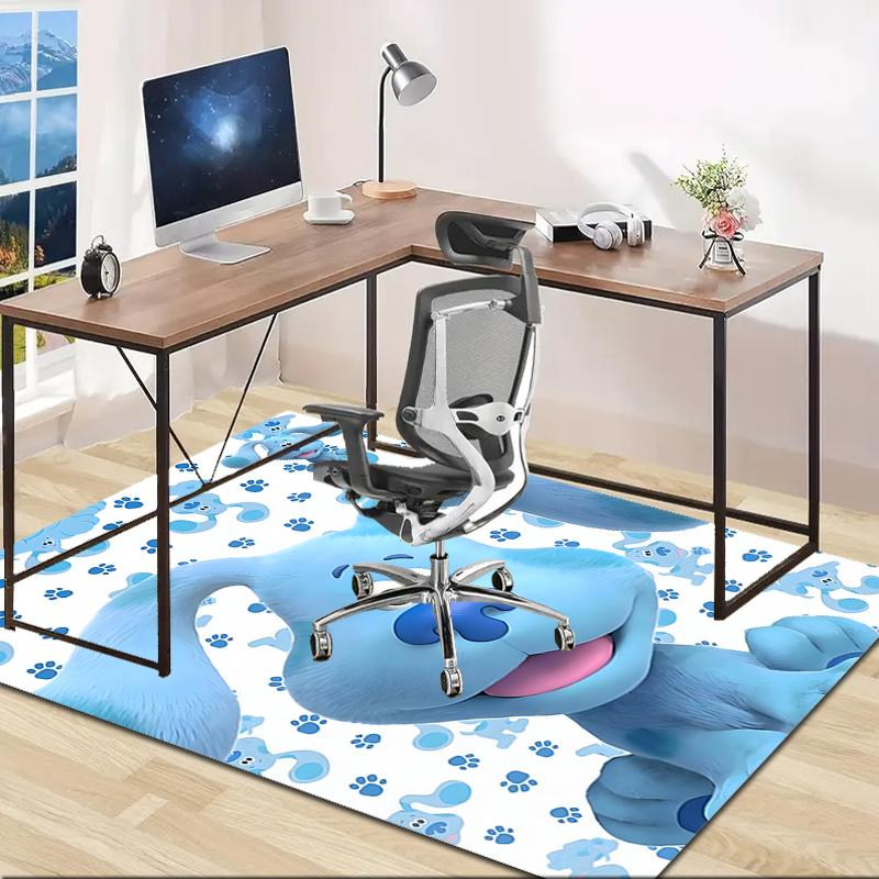 1pc Pistas da Blue Blue’s Clues4 Design Area Rug - Non-Slip, Soft & Cozy Floor Mat for Living Room, Bedroom, Office - Indoor/Outdoor Decorative Carpet