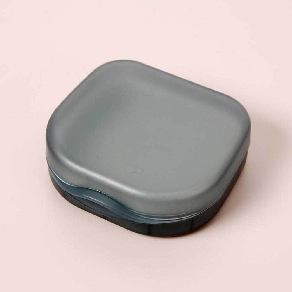 Portable Braces Box With Mirror Mouthguard Case Travel Denture Storage Box