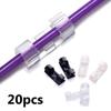20pcs Desktop Data Telephone Line Sleeve Management Cord Winder Cable Organizer Clips