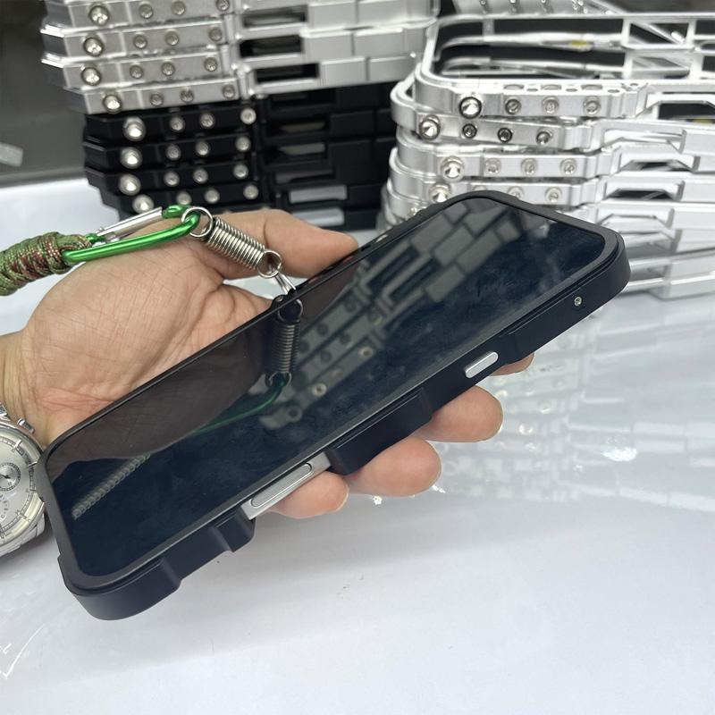 Бампер для Xiaomi Civi 5 Pro 5G из алюминиевого сплава, металлическая накладка на телефон с ремешком