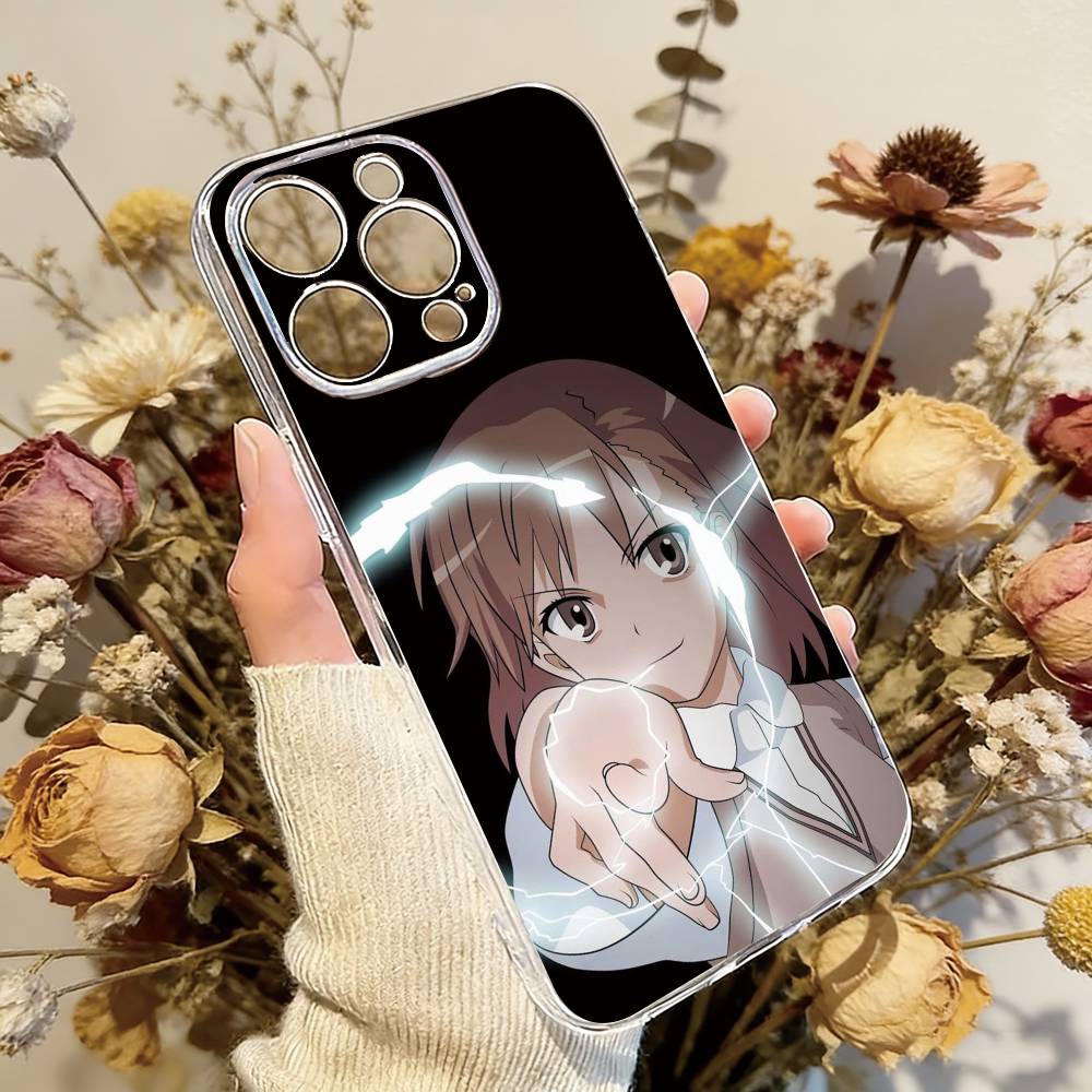 Микото Мисака Чехол для телефона Прозрачный Силиконовый Мягкий Для iPhone 17 16 15 14 13 12 11 Mini Pro Max Plus