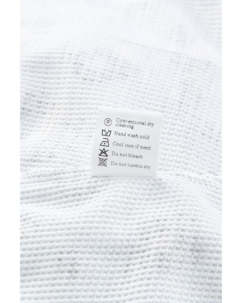 Azura Exchange Топ с короткими рукавами из вафельной вязки