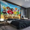 M&M's Custom Name Wall Tapestry Aesthetic Wall Hanging Printed Fabric Blanket Decorative Tapestries for Bedroom Living Room Home Decor