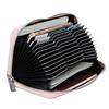 Large Capacity Genuine Leather Wallet Multiple Slots Zippered Credit Card Holder Accordion Design Multi-Card Card Storage Bag