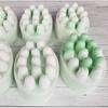 4 -Cavities Silicone Massage Soap Mold Oval Candy Making Mould Caking Baking Tray Muffin Cups