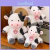 Plush Childrens Cow Doll With Pendant Design And Sitting Pose For Gift Holiday