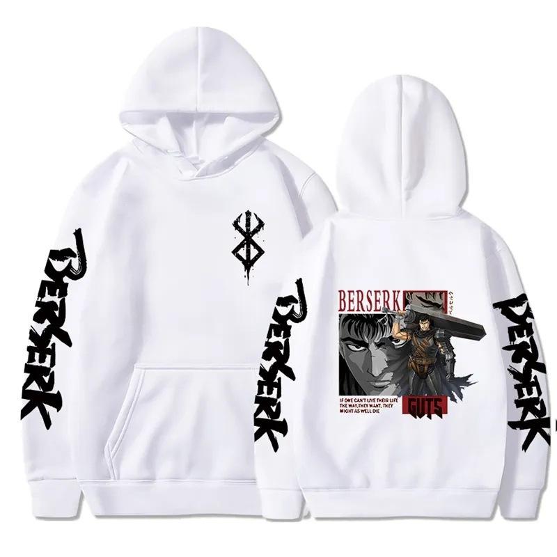 Anime Berserk Rage Anime Street Sweater, Street Tide Cotton Hooded Sweater