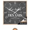 Les Trésors De Lily [A2860] - Деревянные настенные часы La Table des Amis, черные - 28x28 см