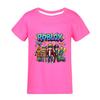 5574 Футболка с принтом игры Roblox для мальчиков и девочек, с короткими рукавами