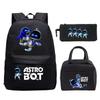 Новый мерч по игре Astro bot, печать, школьный рюкзак для начальной и средней школы, внешняя торговля, досуг, детский пенал, сумка для ланча