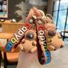 Cute Capybara-kun Keychain: Cartoon Keyring Pendant for Car or Bag, Perfect Small Gift.