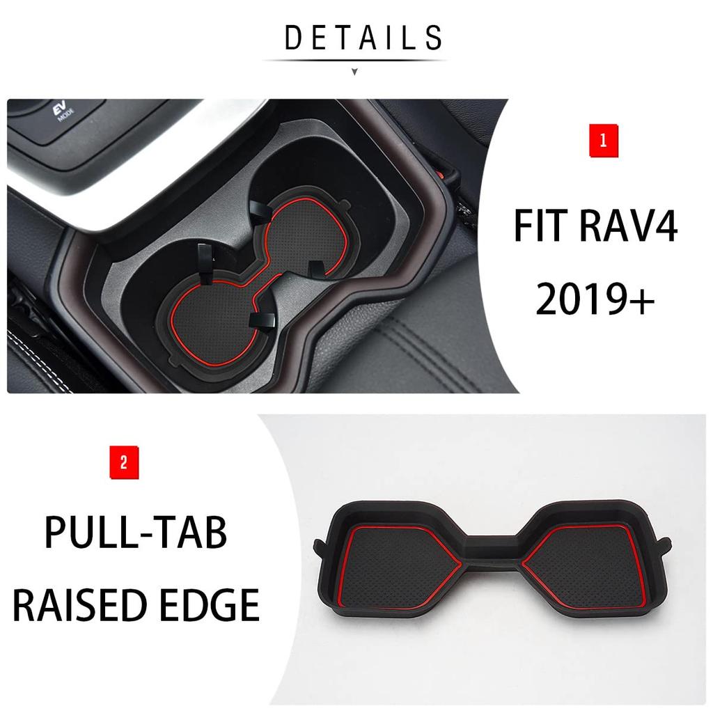 Auovo Toyota RAV4 (5-е поколение) RAV4 PHV 2019-2024 Бокс консоли, Подстаканник, Держатель для напитков,