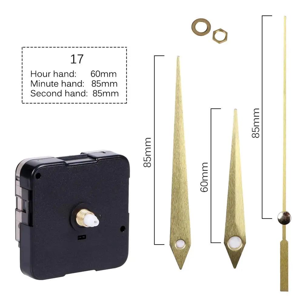 Кварцевый часовой механизм с механизмом стрелок, для ремонта часов, замена, длина вала 12 мм (9/20 дюйма) Длина резьбы 5 мм(1/5 дюйма)