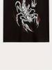 Summer Casual Outdoor Sports Short-sleeve T-shirt with Flame Scorpion Print, Suitable for Outdoor Sports and Home Leisure