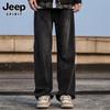 JEEP SPIRIT Мужские широкие прямые джинсы из денима