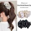 2025 Pleated Mesh Banana Clip: Korean Style High Ponytail Fixing Artifact with One-Word Twist